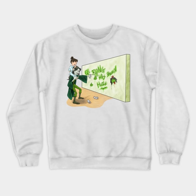 Qi Rong has been here Crewneck Sweatshirt by Toalfish